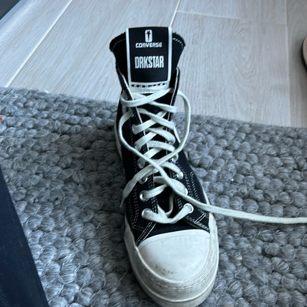 Converse, black special edition, Rick Owens size 7.5